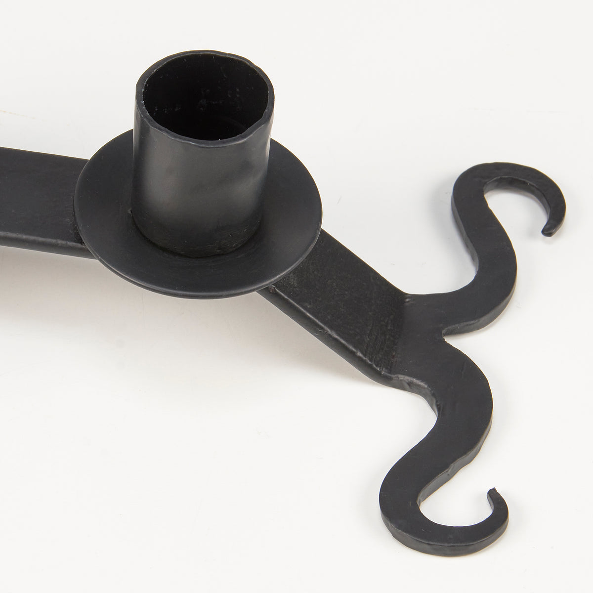 PBK Halloween Home Decor - Black Rustic Iron Metal 5 Candle Holder