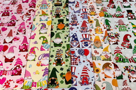 Hobby Lobby Scrapbook Paper – Seasonal Gnome 12 x12-inch 18pc Set