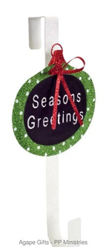 Melrose Decorative Metal Over The Door Wreath Hanger - Season