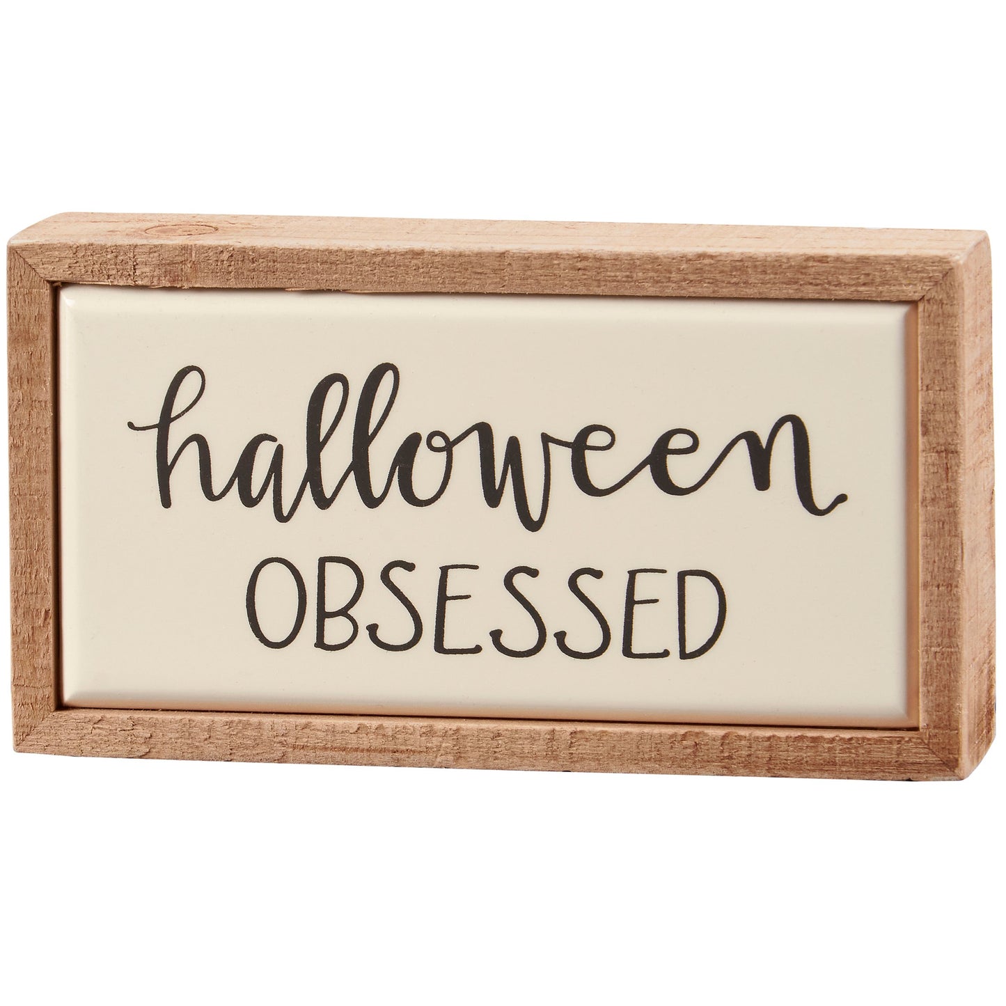 PBK Halloween Decor - Obsessed Mini Tier Tray Block Box Sign