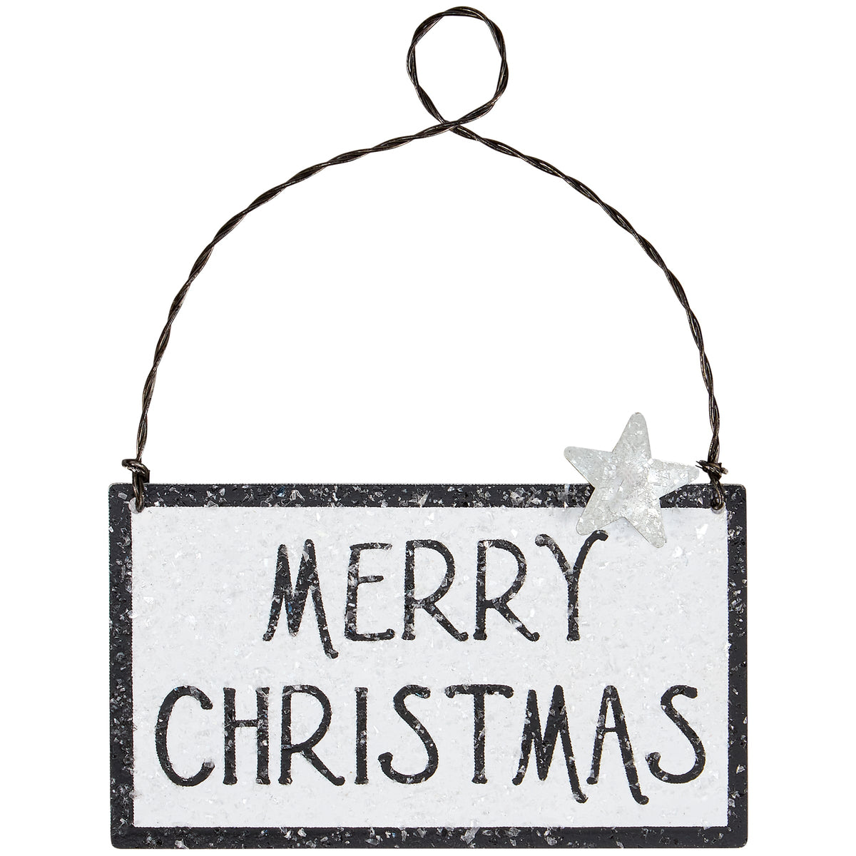 PBK Christmas Decor - Merry Christmas Metal Ornament Sign