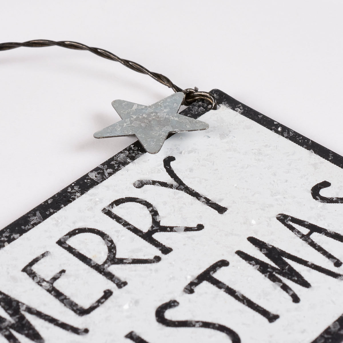 PBK Christmas Decor - Merry Christmas Metal Ornament Sign