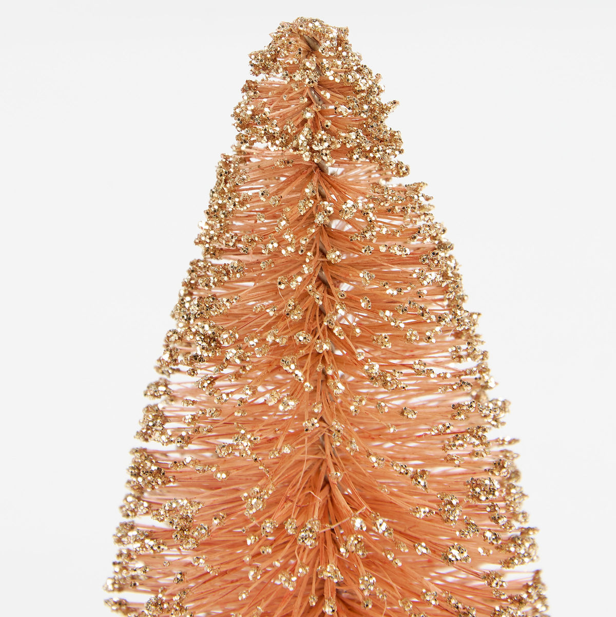 PBK Christmas Decor - Retro Pastel Sisal Bottlebrush Trees 5pc Set