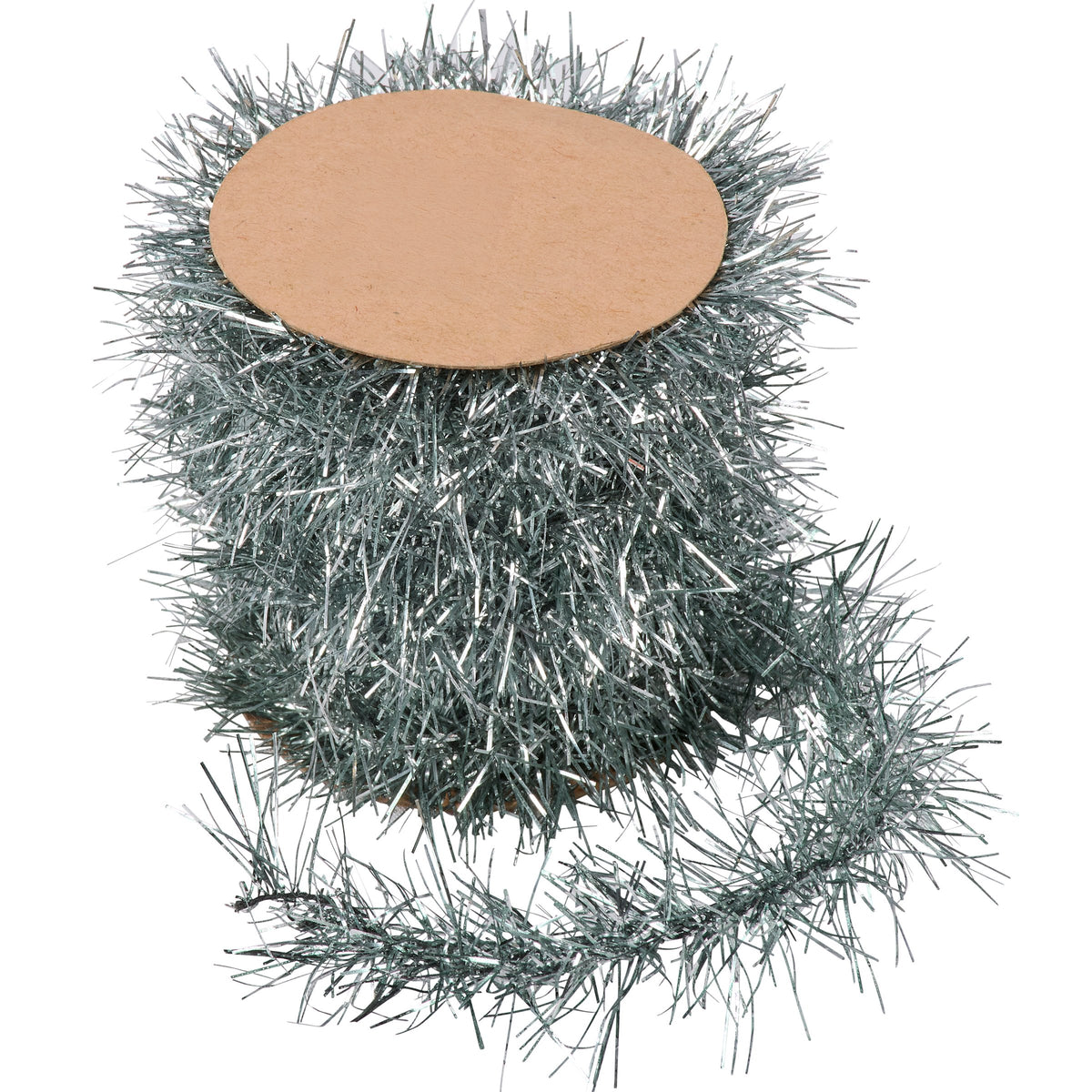 PBK Craft Supply - Retro Thin Tinsel Garland Light Pastel Pale Light Blue 6ft