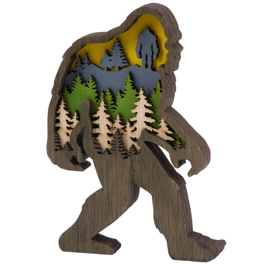 PBK Home Decor - Bigfoot Outdoor Layered Wood Sitter