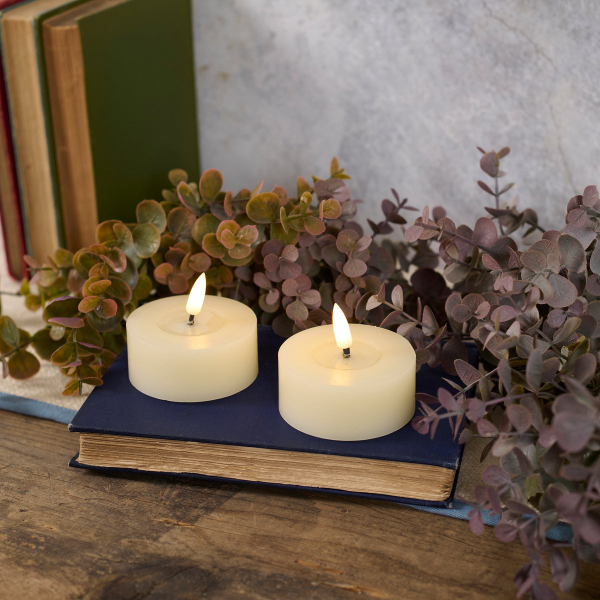 PBK Home Decor - Flameless Petite Pillar LED Candles 2pc Set