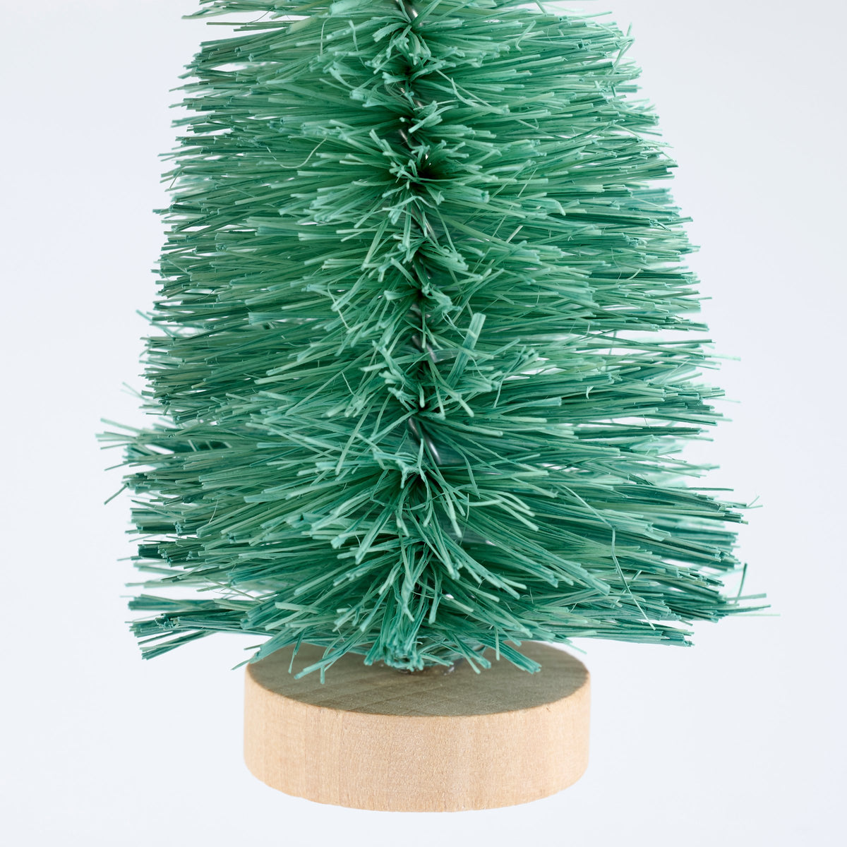 PBK Christmas Decor - Retro Pastel Sisal Bottlebrush Trees 3pc Set