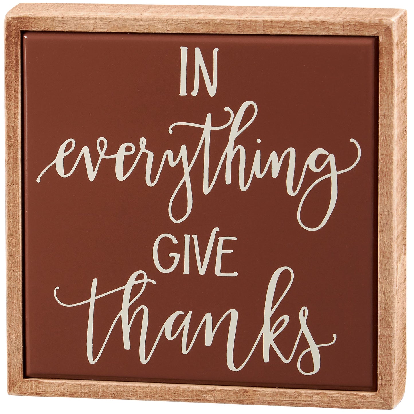 PBK Fall Decor - In Everything Give Thanks Mini Tier Tray Sign
