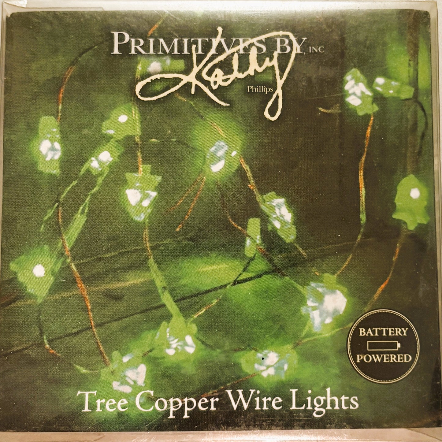 PBK Christmas DIY Decor - LED Micro Green Tree Lights Battery Operated