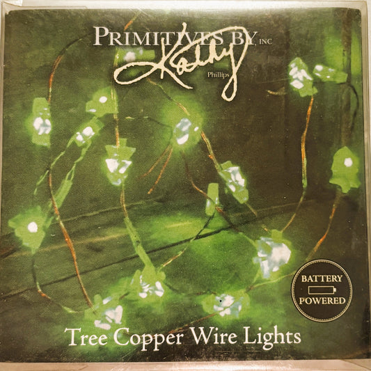 PBK Christmas DIY Decor - LED Micro Green Tree Lights Battery Operated