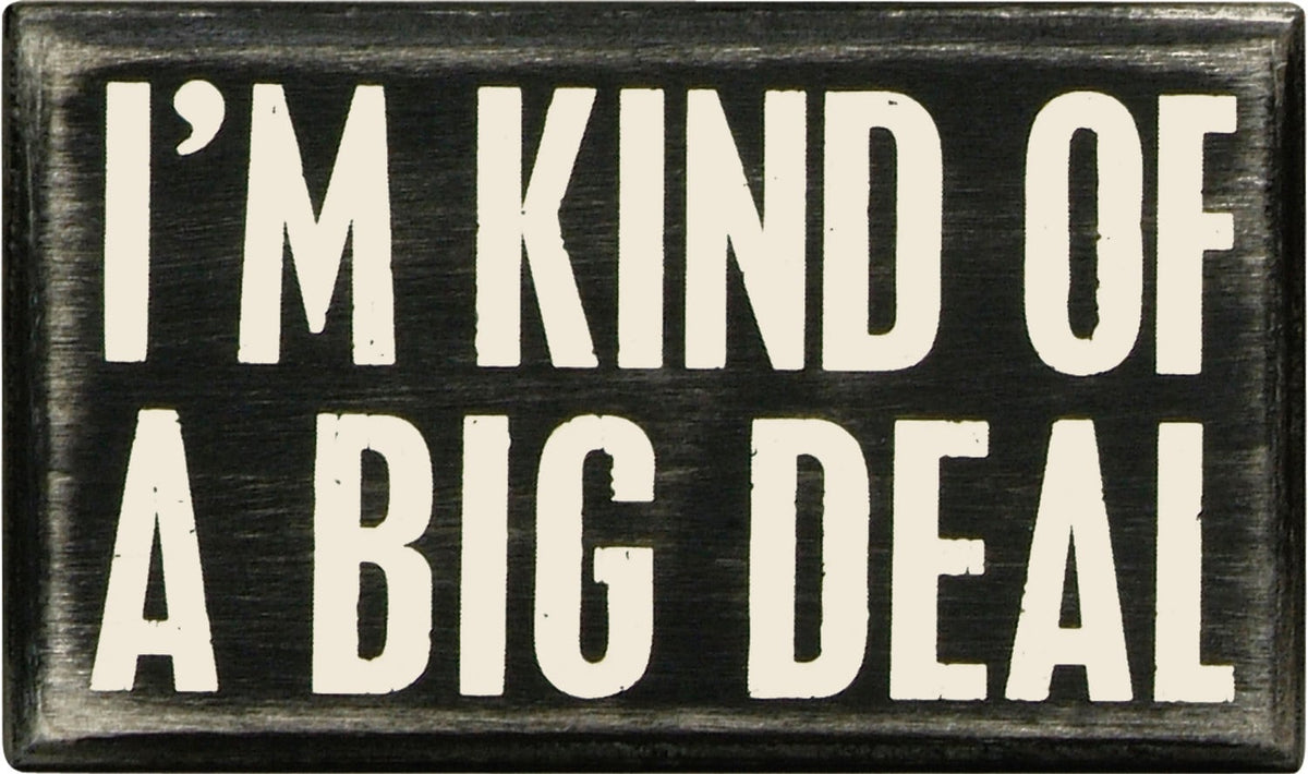 PBK Home Decor -  I'm Kind Of A Big Deal Small Box Sign