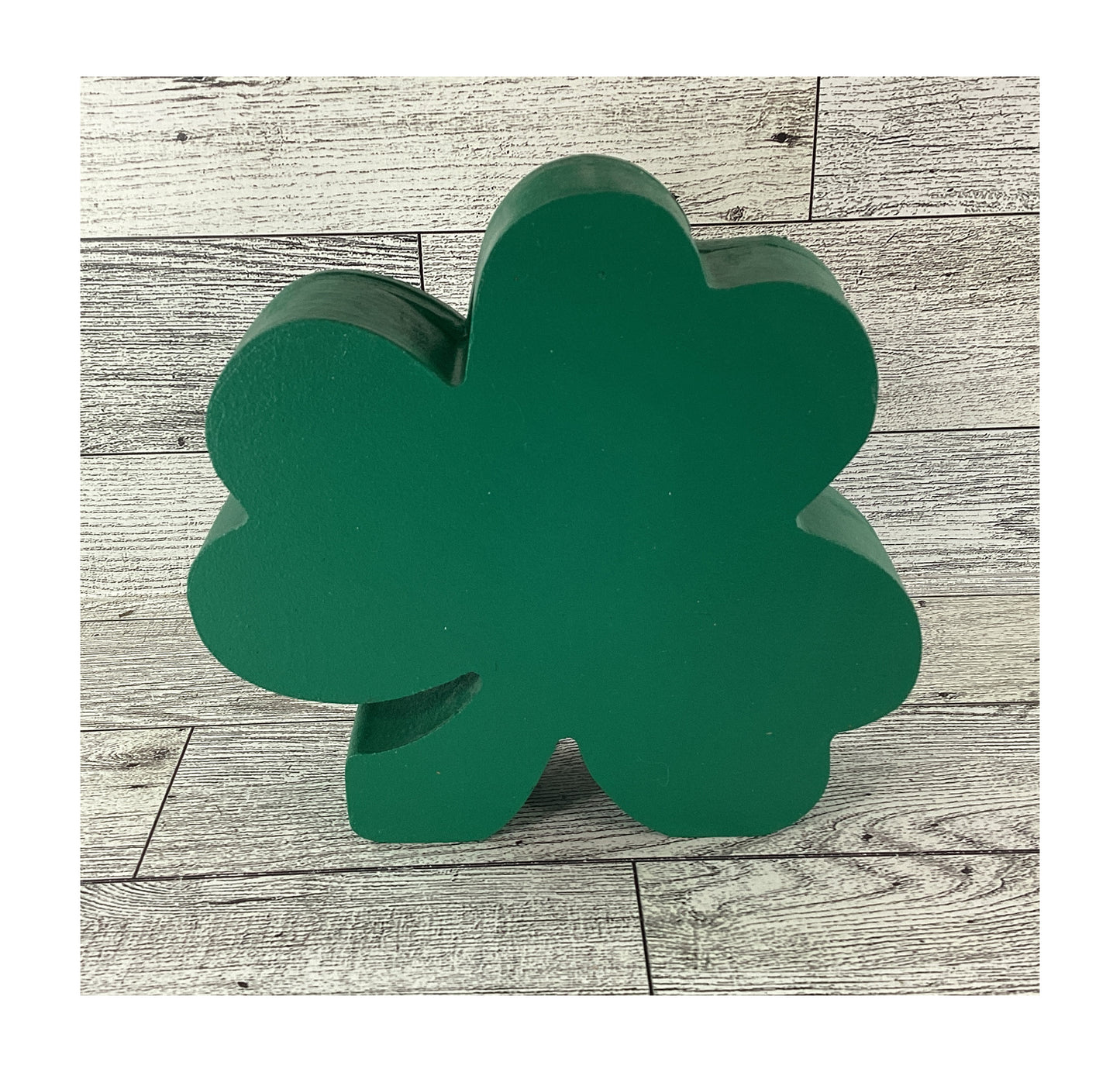 AGD Saint Patrick Decor - Irish Shamrock Chunky Wood Shaker Sitter