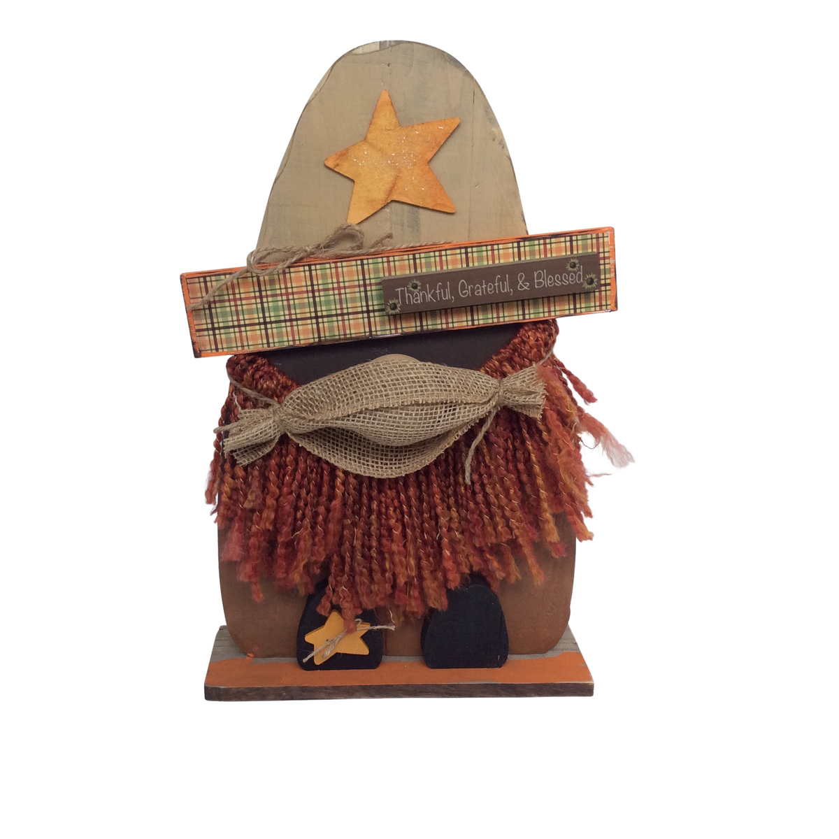 AGSD Fall Decor "Thankful & Grateful" Candy Corn Gnome