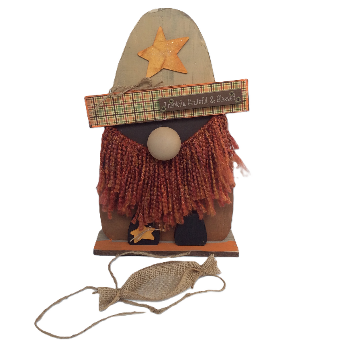 AGSD Fall Decor "Thankful & Grateful" Candy Corn Gnome