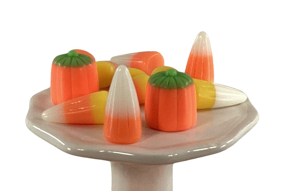 AGSD Halloween Craft Supply - Artificial FAKE Resin Candy Corn Pumpkin