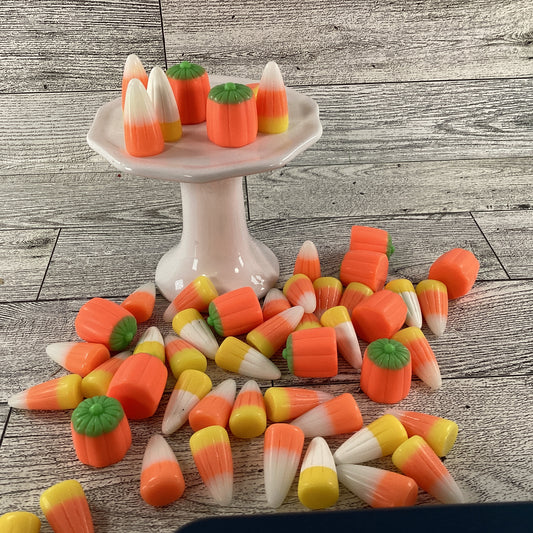 AGSD Halloween Craft Supply - Artificial FAKE Resin Candy Corn Pumpkin