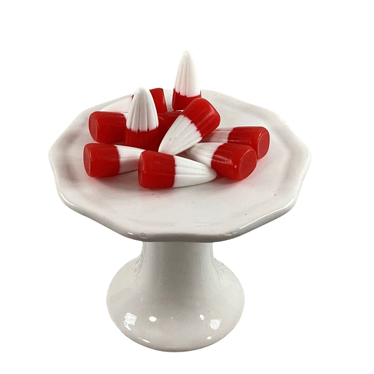 AGSD Craft Supply -  Realistic Artificial FAKE Resin Red White Candy Corn