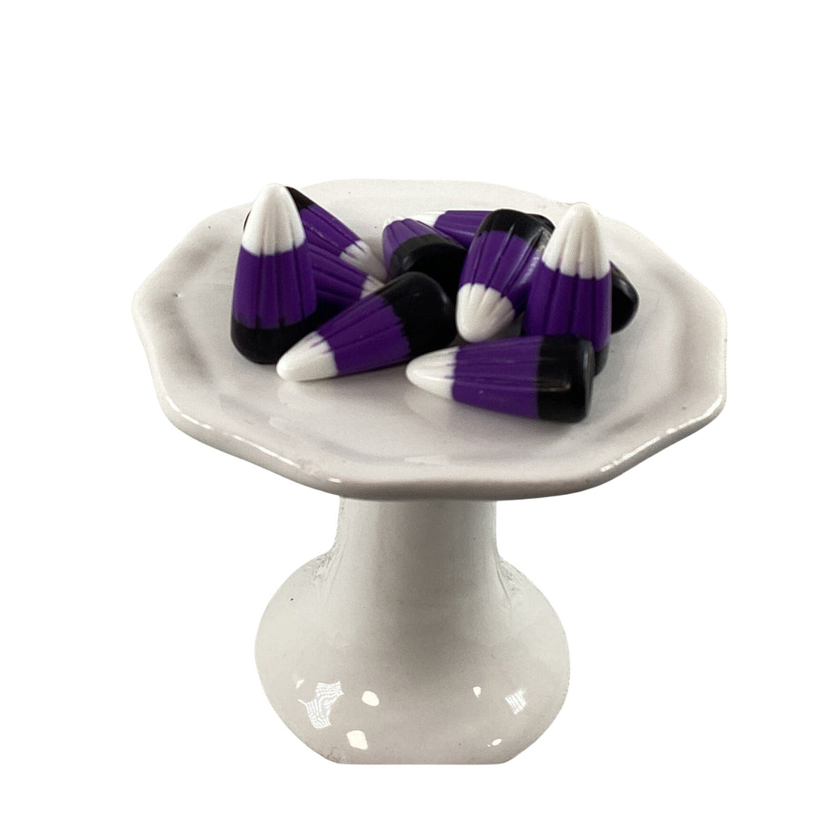 AGD Halloween Craft Supply - FAKE Resin White Purple Black Candy Corn
