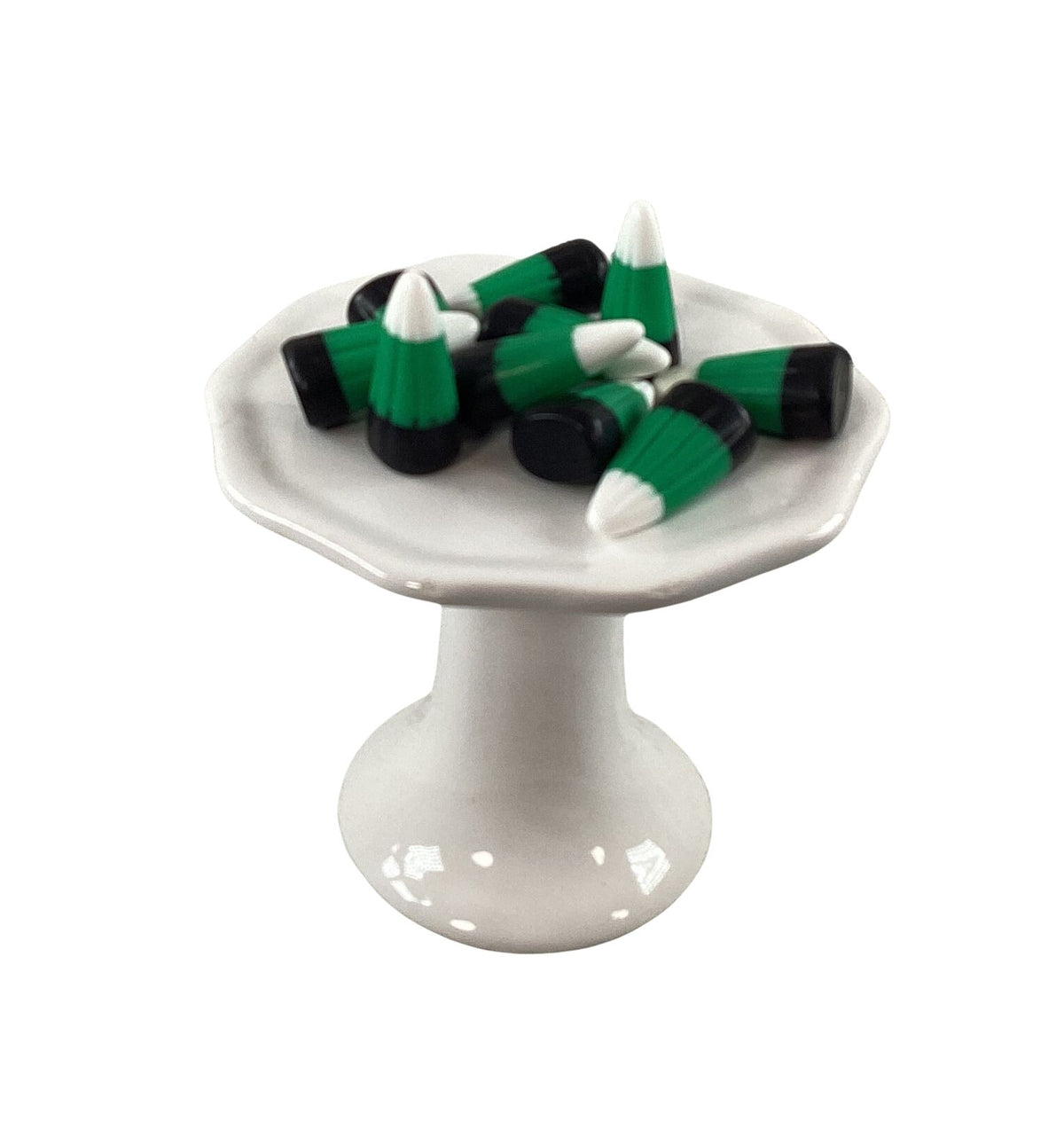AGSD Halloween Craft Supply - FAKE Resin White Green Black Candy Corn