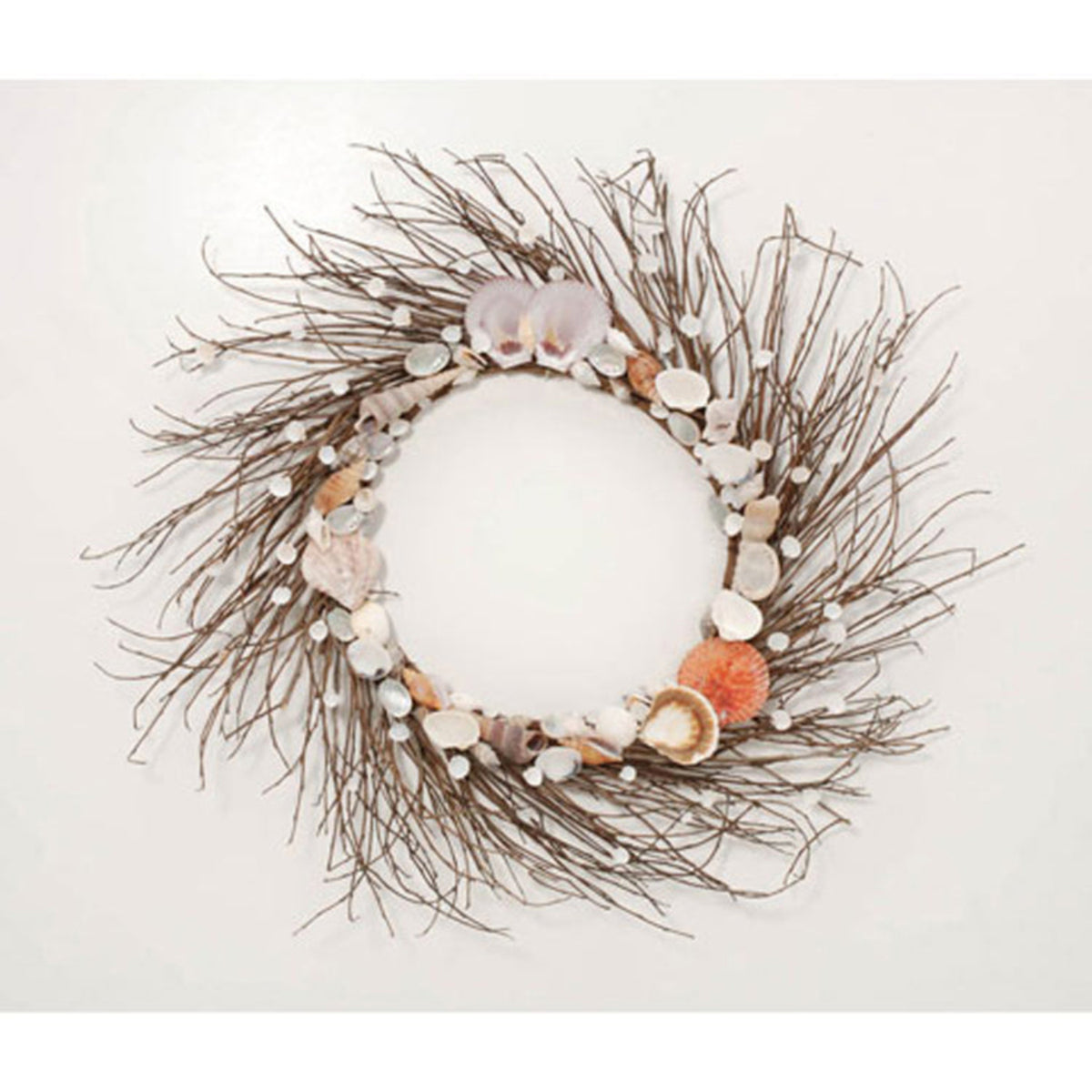 Darice Summer Decor -Seashell Beach Theme Grapevine Twig Wreath