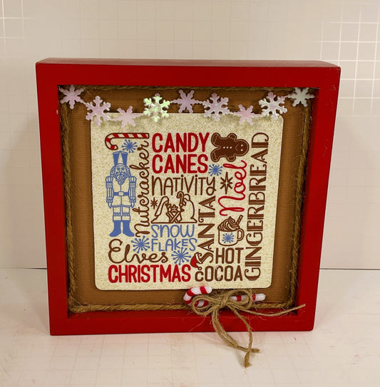 AGD Christmas Decor - Gingerbread Nativity Nutcracker Icon Sign