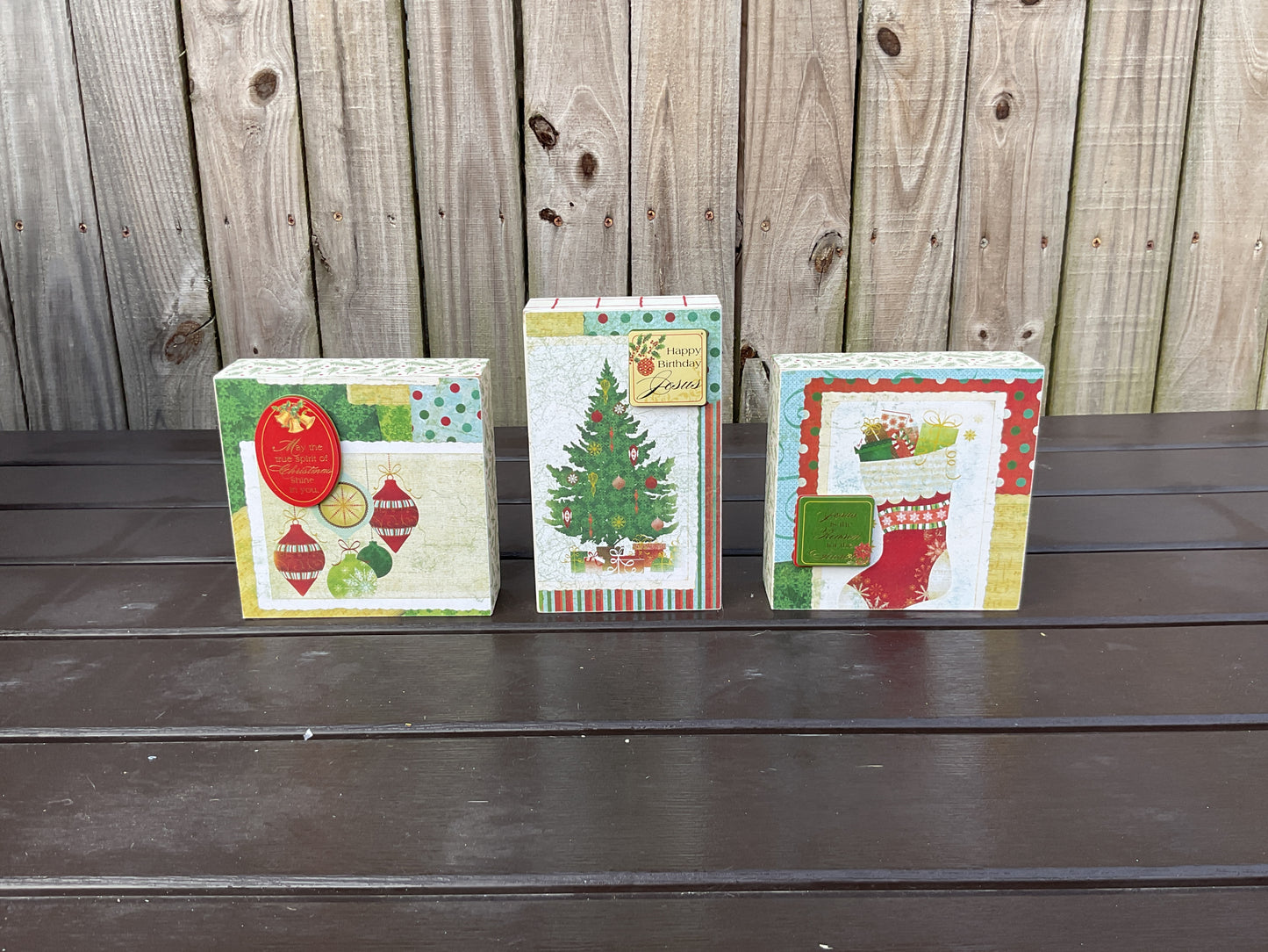 AGD Christmas Decor -Jesus Reason Season Small Signs 3pc