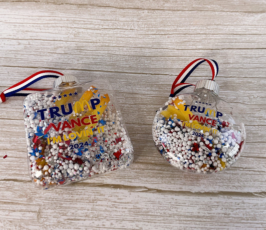 AGD Christmas Decor - Trump Vance McMaga French Fries Ornaments 2pc