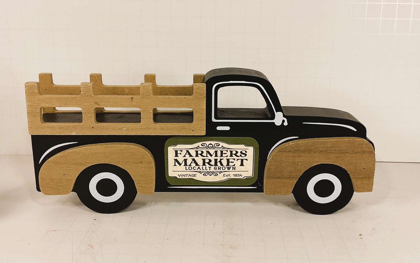 AGD Fall Decor - Highland Cows Chunky Wood Truck Tabletop Display