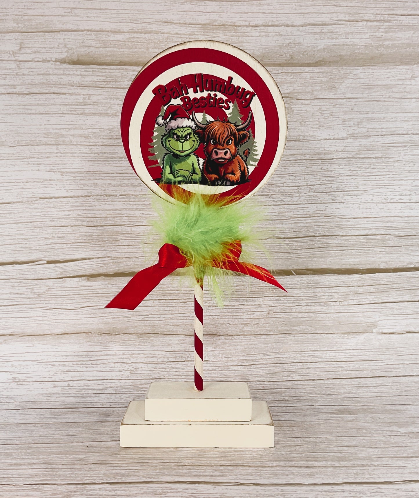 AGD Christmas Decor - Humbug Besties Highland Cow Stand