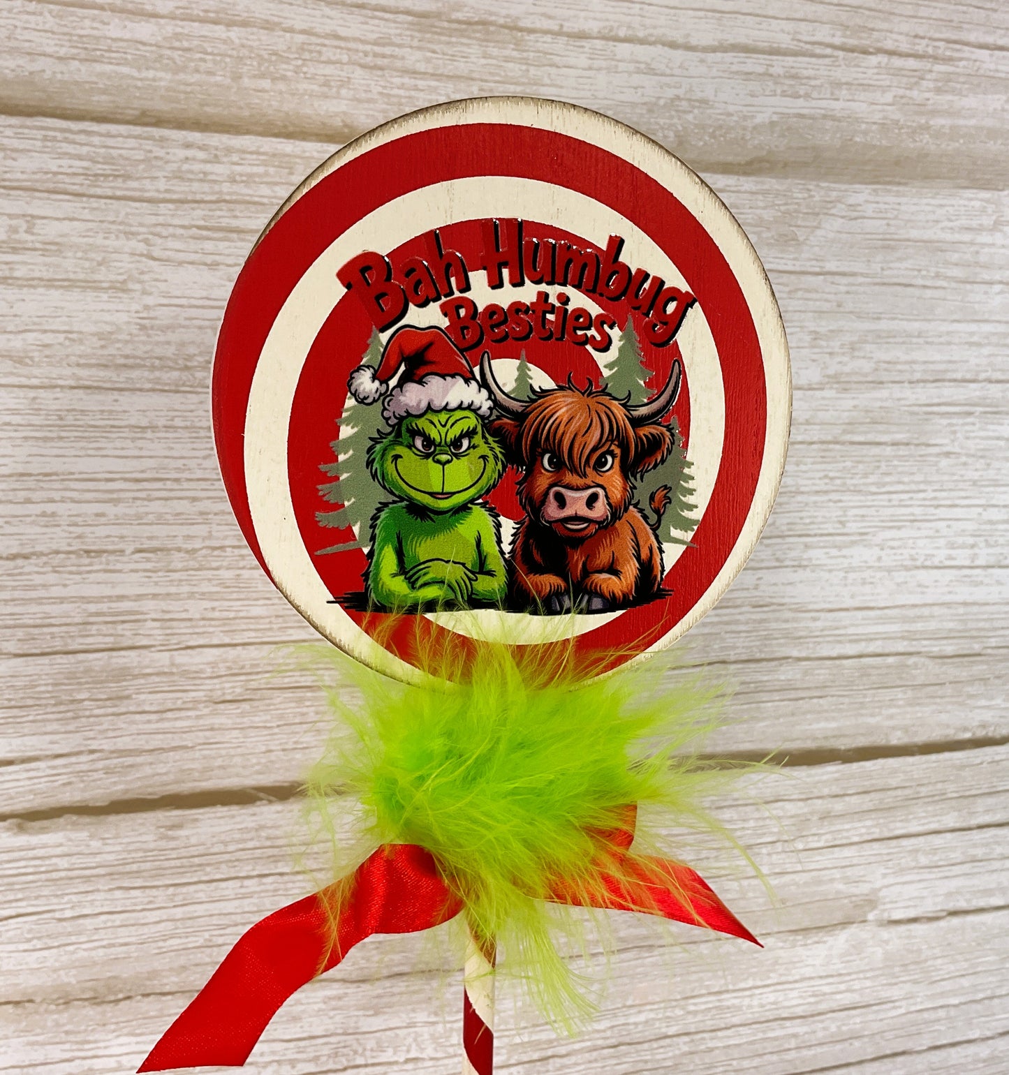 AGD Christmas Decor - Humbug Besties Highland Cow Stand