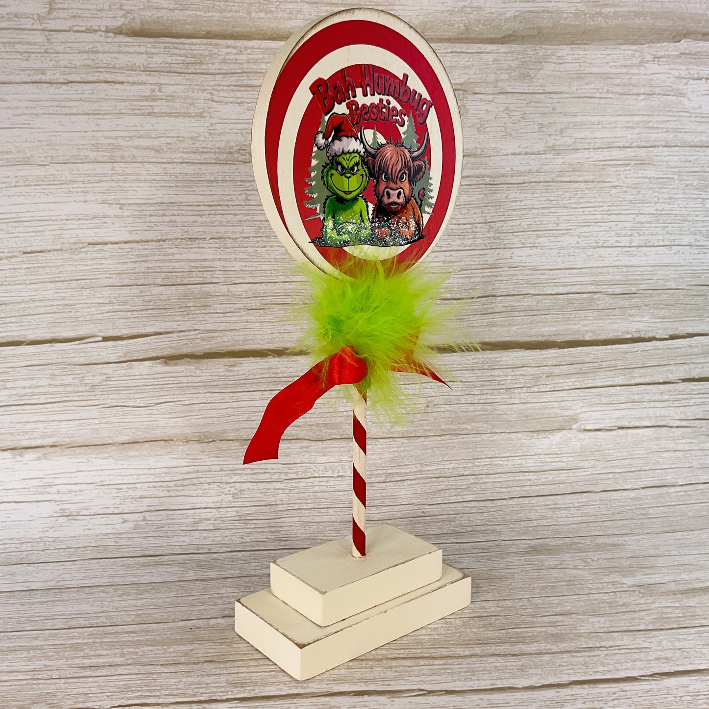 AGD Christmas Decor - Humbug Besties Highland Cow Stand