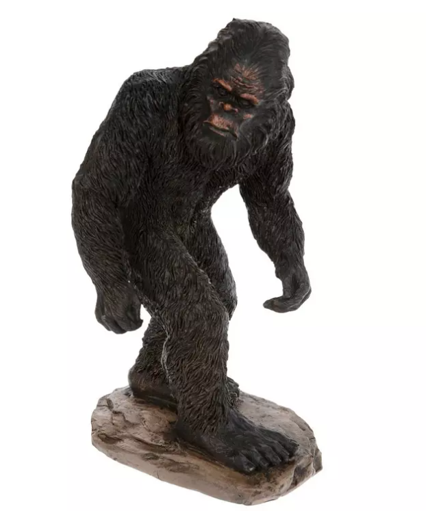HL Home Decor - Walking Bigfoot Sasquatch Novelty Resin Figurine & Signs 3pc Set