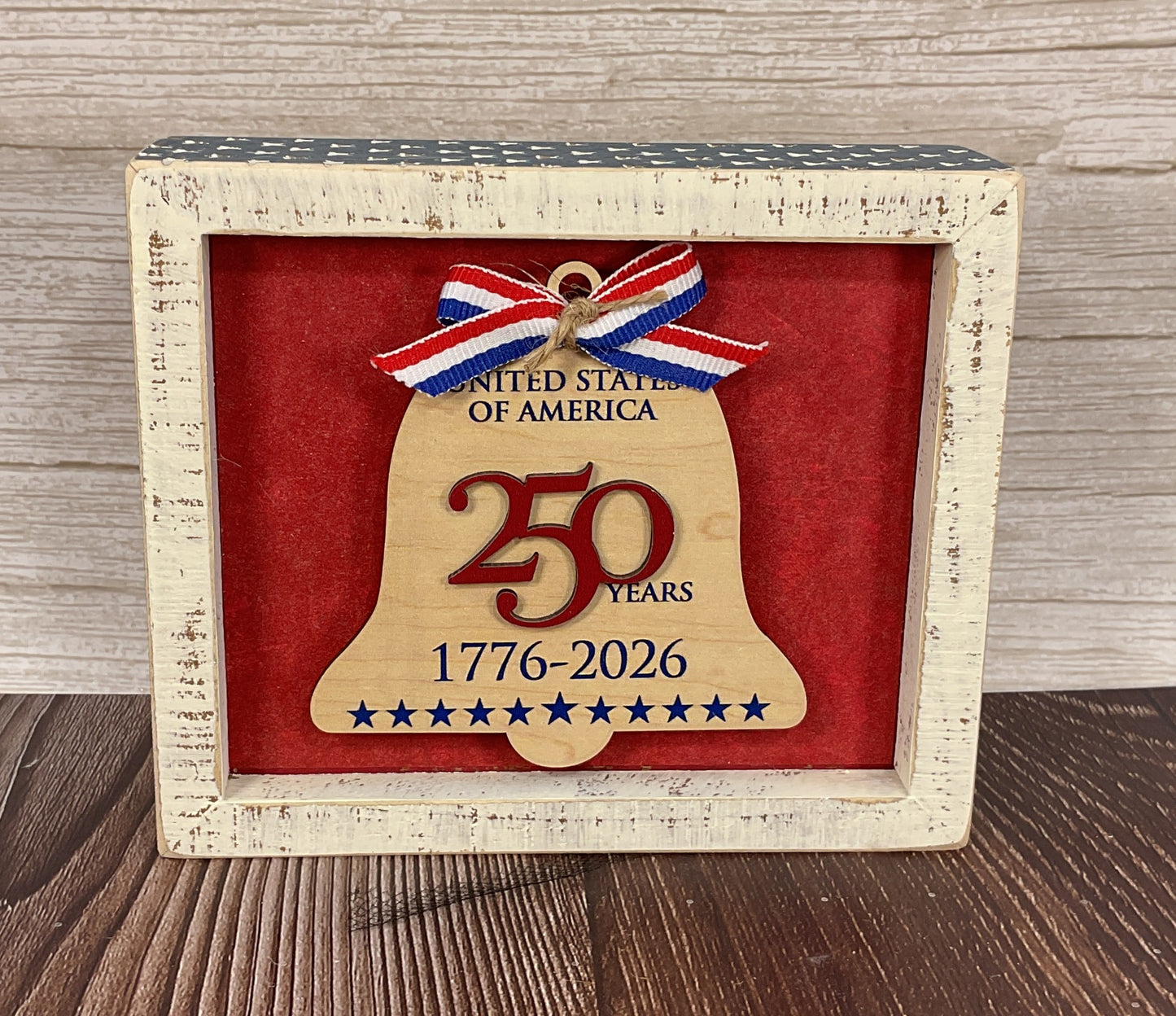Liberty Bell Patriotic Sign | 250th July 4th Red, White & Blue Decor