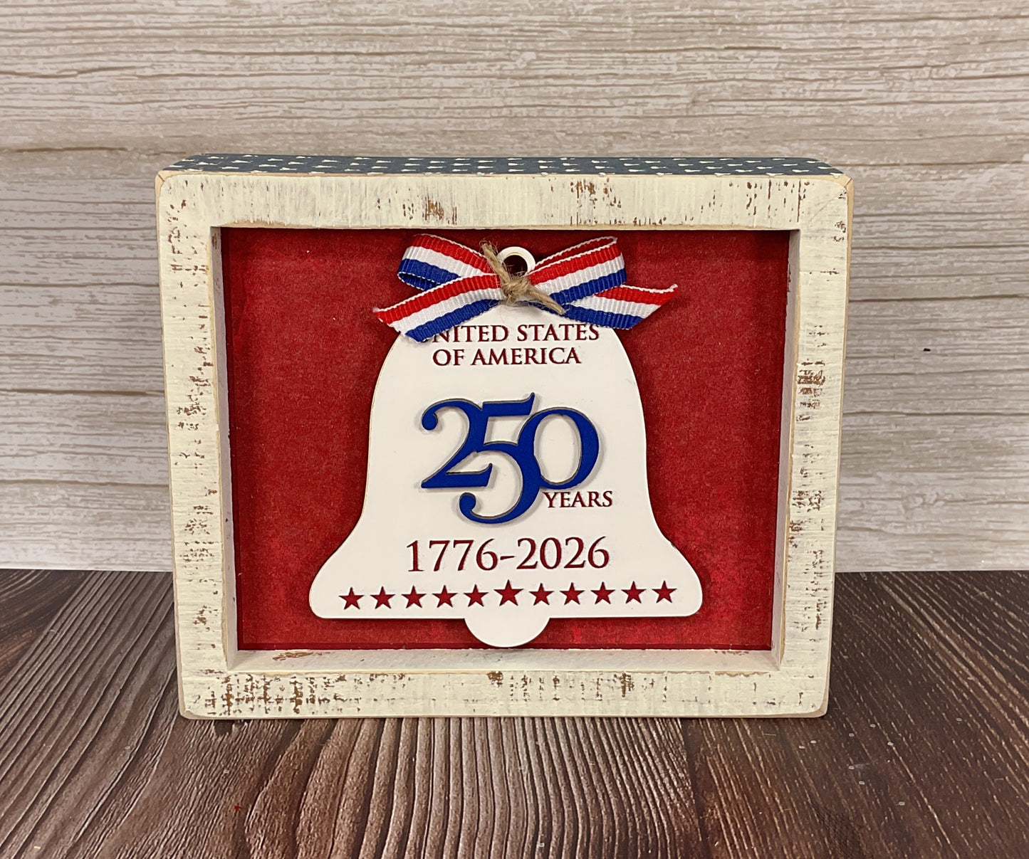 AGSD Patriotic Decor - 250th Anniversary Liberty Bell – Handcrafted July 4th