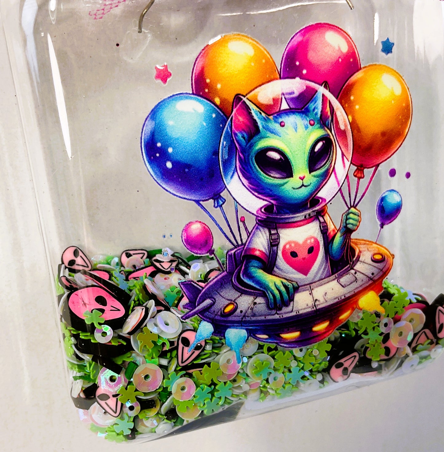 AGSD Home Decor Cat Alien Shaker Ornament – Novelty Acrylic