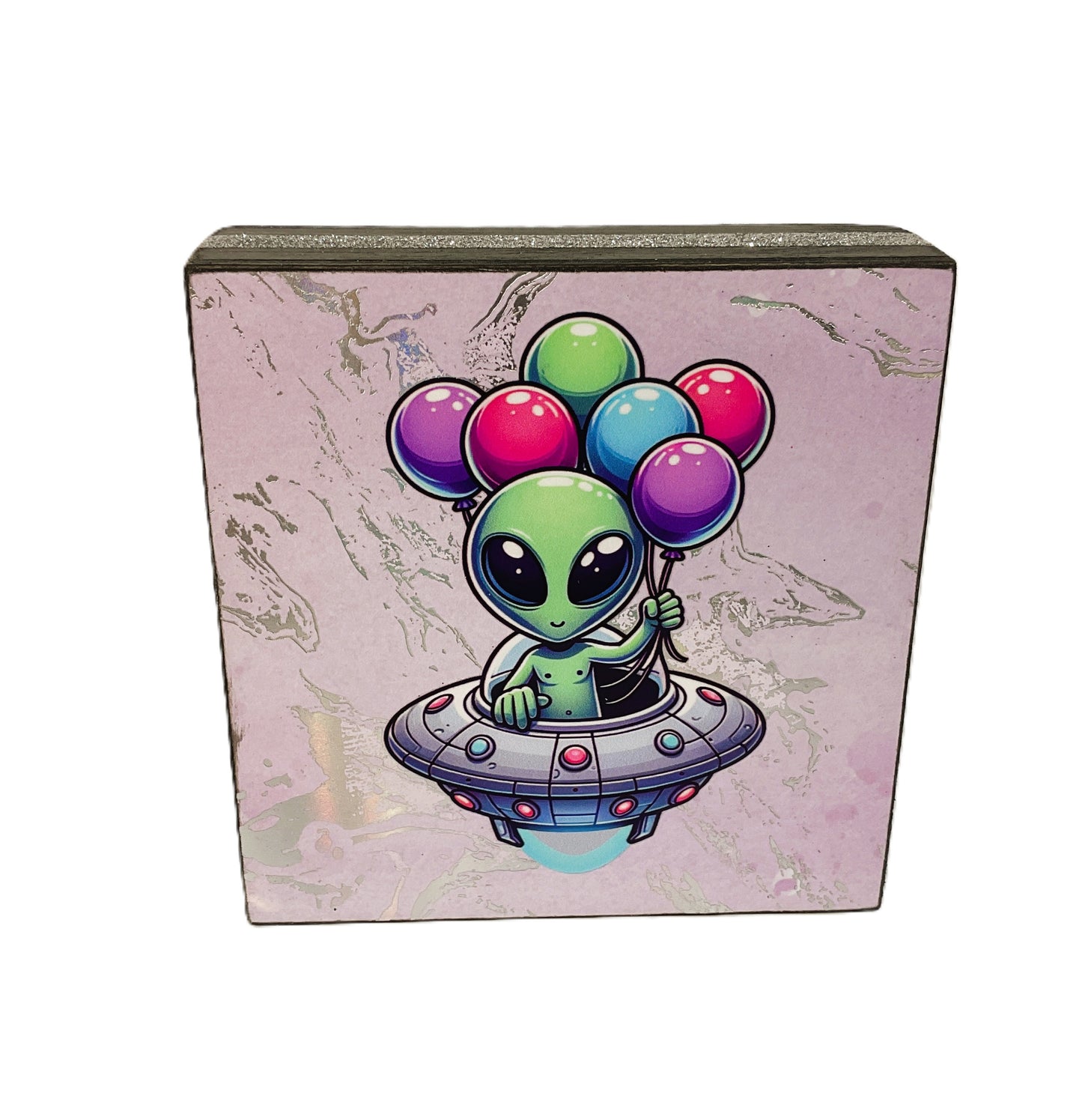 AGSD Home Decor Alien UFO Spaceship Sign – Novelty Handcrafted