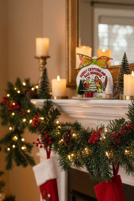AGSD Christmas Decor - Novelty Acrylic Bigfoot Cryptids Sitter