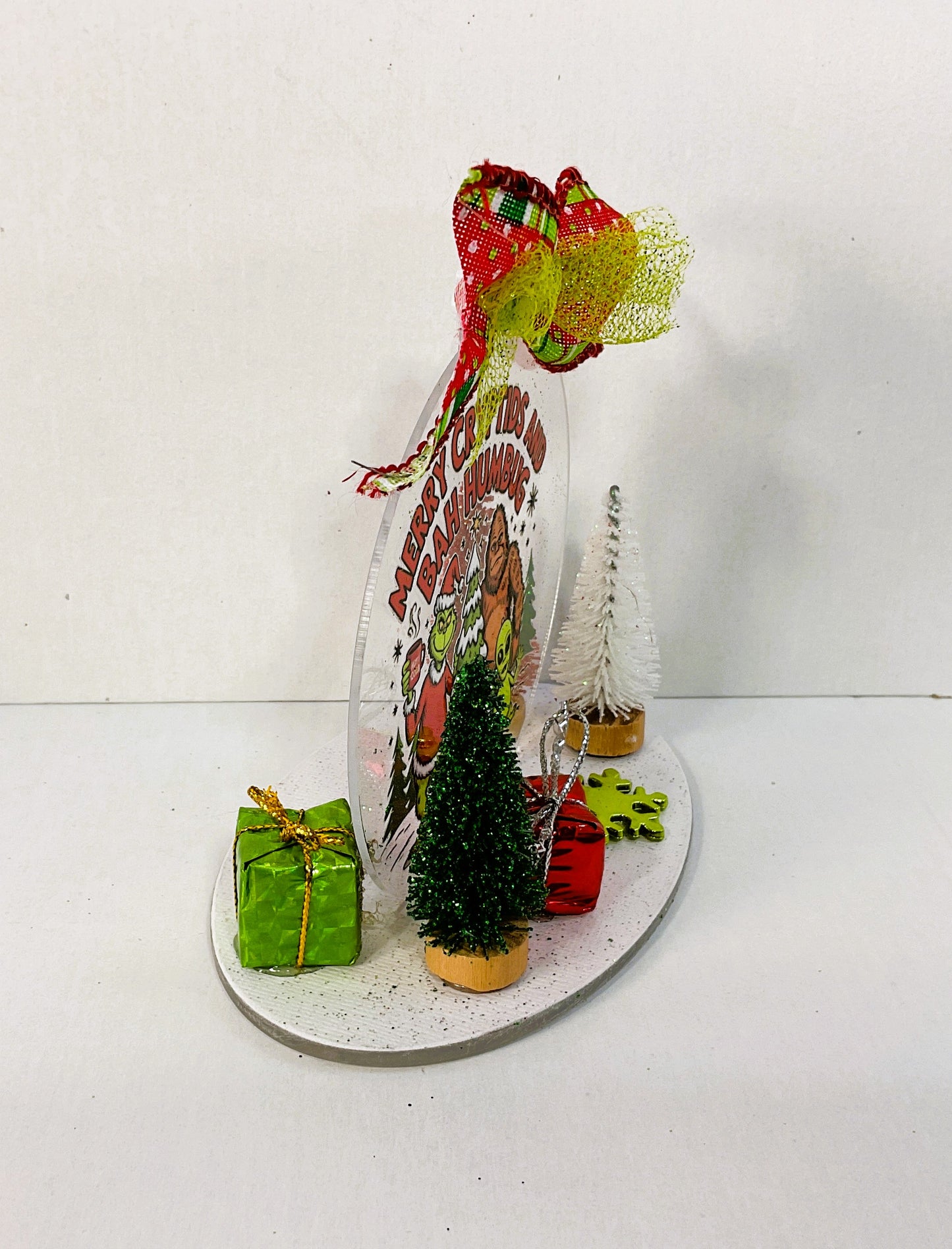 AGSD Christmas Decor - Novelty Acrylic Bigfoot Cryptids Sitter