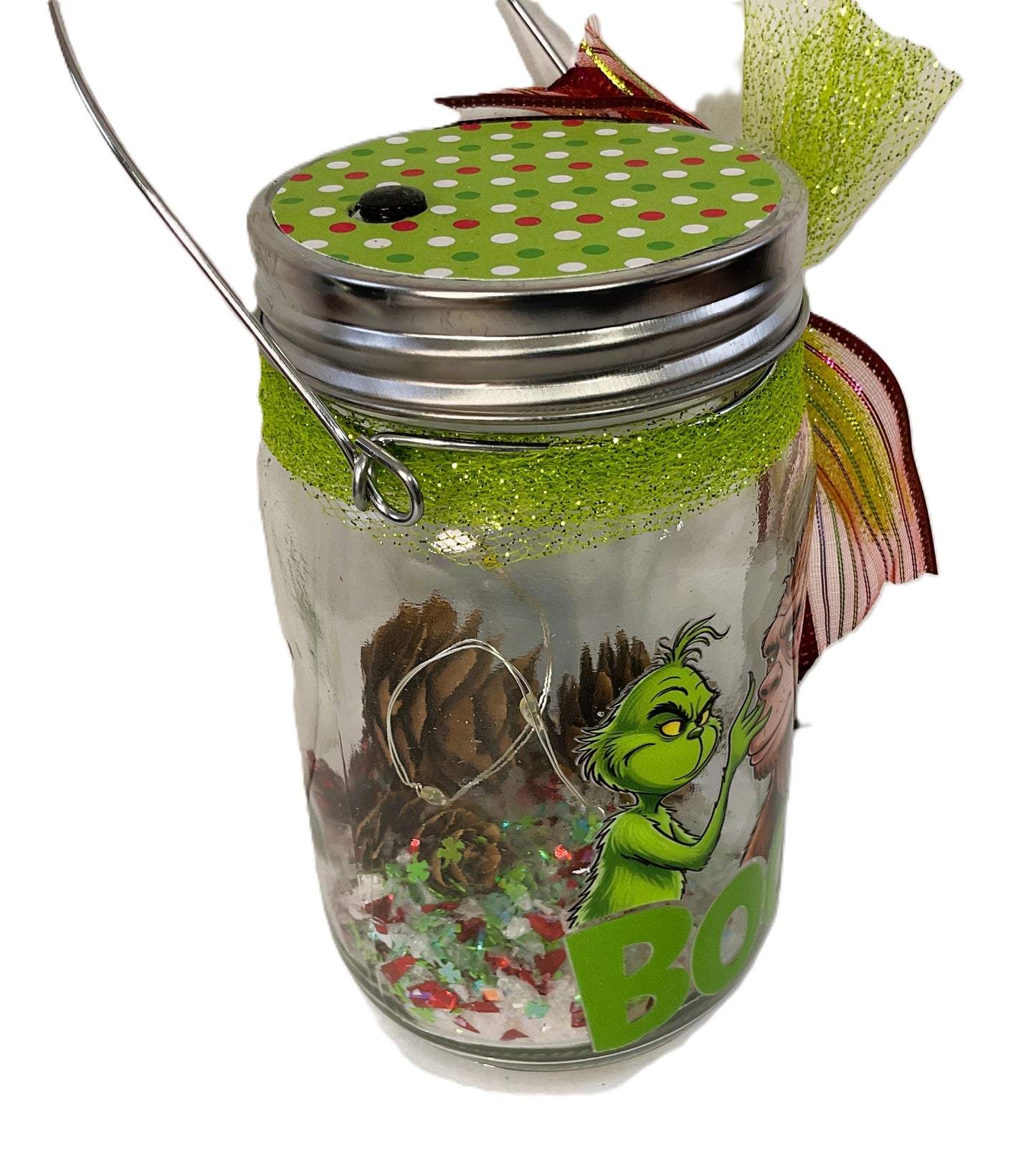 AGSD Christmas Decor - Bigfoot Boop Lighted Mason Jar – Novelty Handcrafted