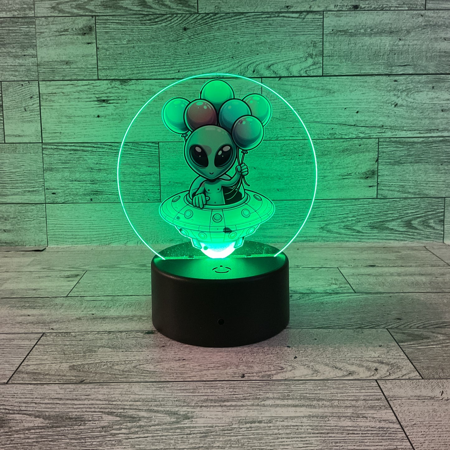 AGSD Home Decor Alien Color-Changing LED Acrylic Sign with Remote & USB