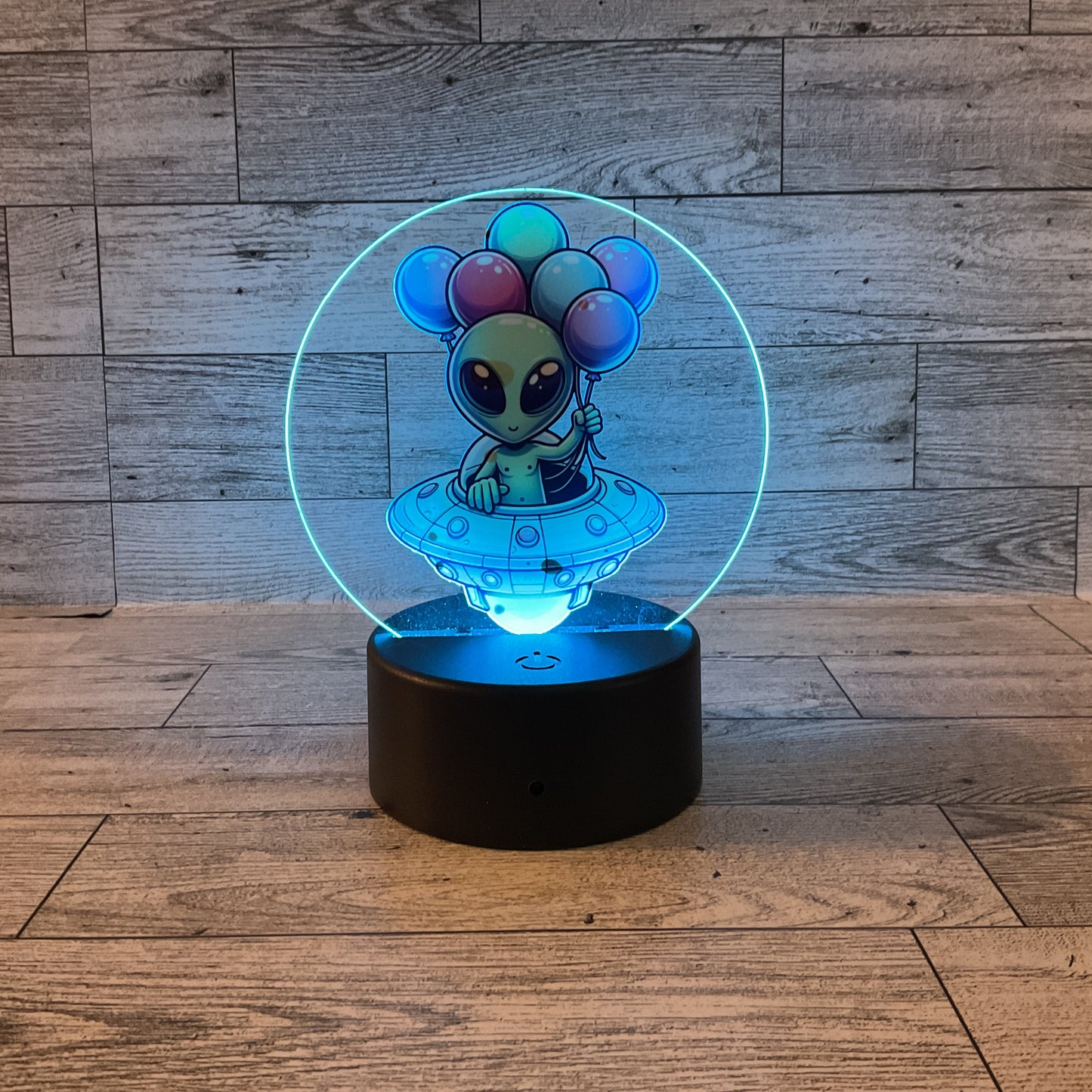 AGSD Home Decor Alien Color-Changing LED Acrylic Sign with Remote & USB