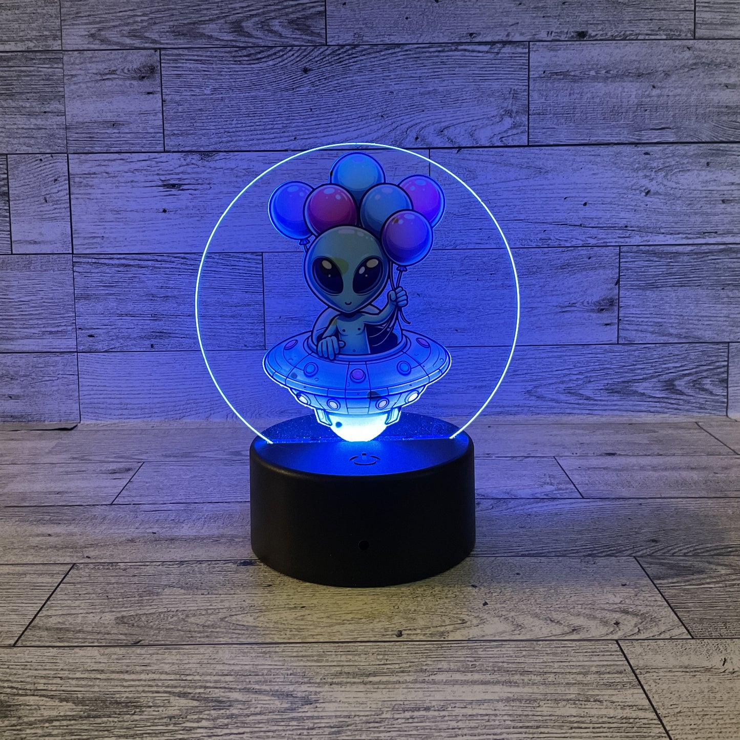 AGSD Home Decor Alien Color-Changing LED Acrylic Sign with Remote & USB