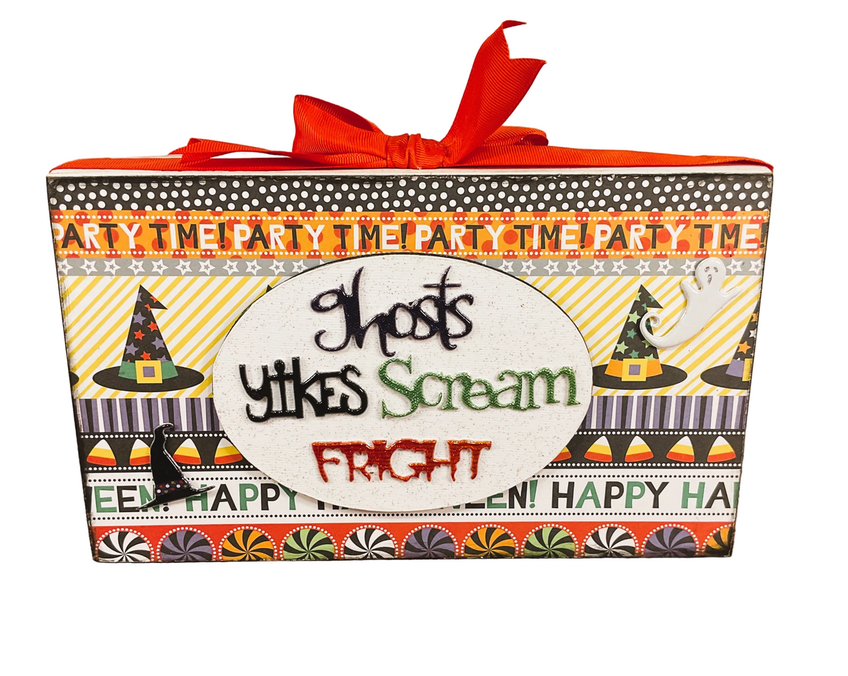 AGSD Halloween Decor - Whimsy Subway Art Layered Box Sign