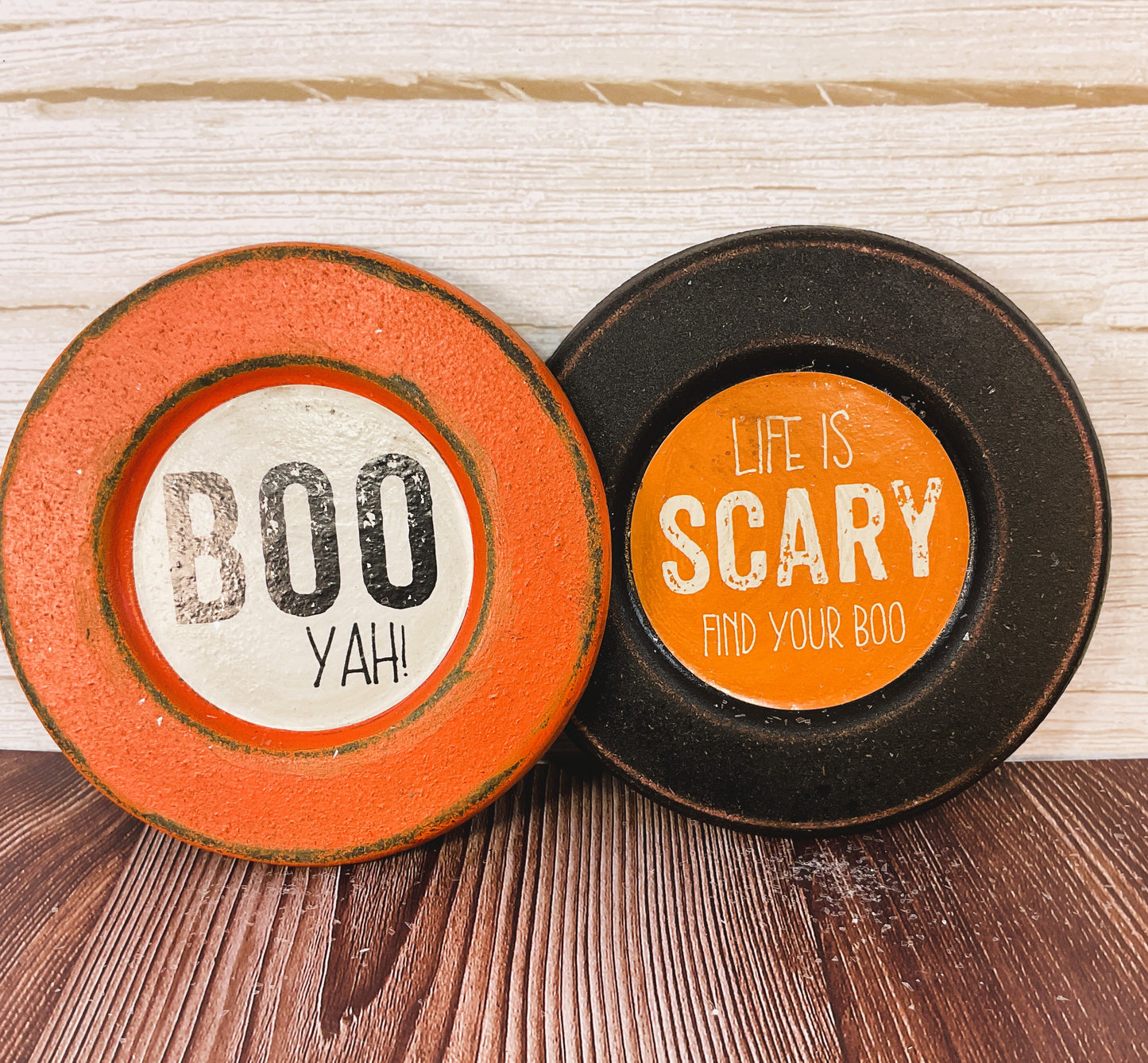 AGSD Halloween Decor - Prim Farmhouse Faux Cookies on Plates