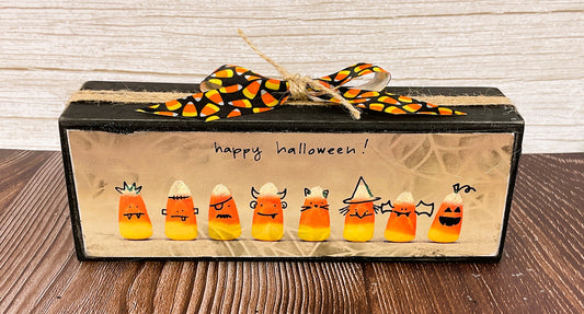 AGSD Halloween Decor - Candy Corn in Costume Box Sign