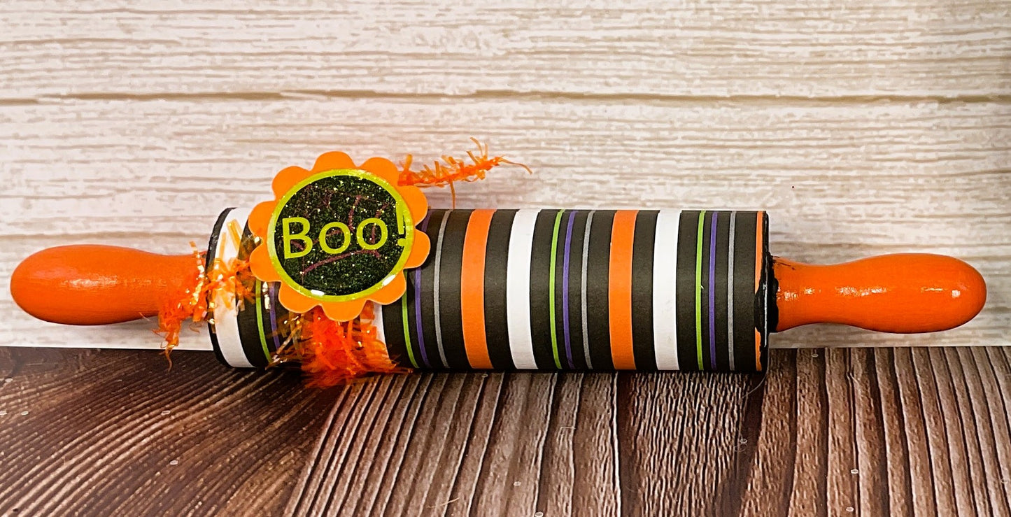 AGSD Halloween Decor - Gnome & Candy Wood Rolling Pin Tier Tray 2pc Set (Copy)