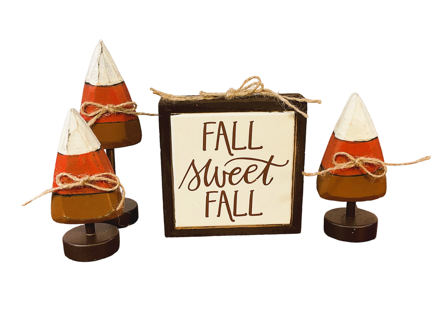 AGSD Fall Decor - Fall Sweet Fall Candy Corn Trees and Sign