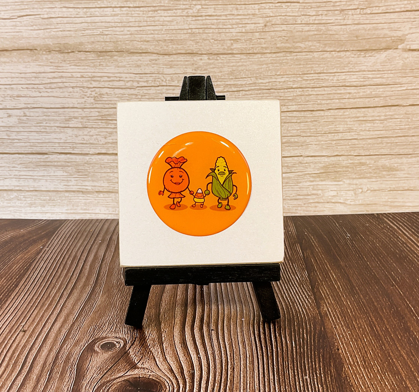 AGSD Halloween Decor - Snarky Corn + Candy Small Easel Sign