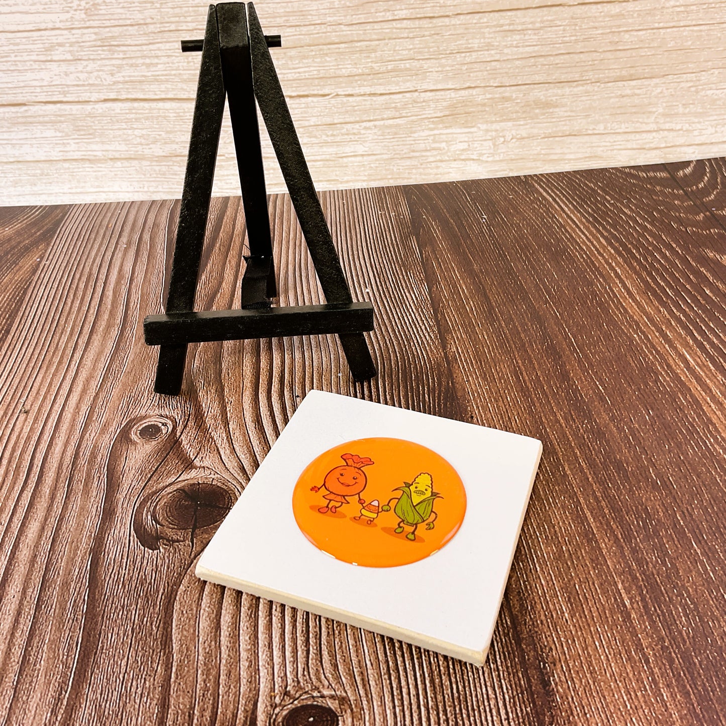 AGSD Halloween Decor - Snarky Corn + Candy Small Easel Sign