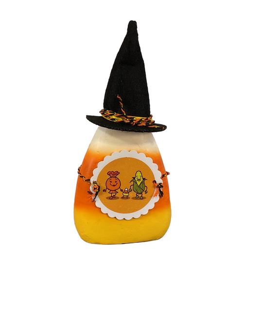 AGSD Halloween Decor - Snarky Candy + Corn = Candy Corn Paper Mache